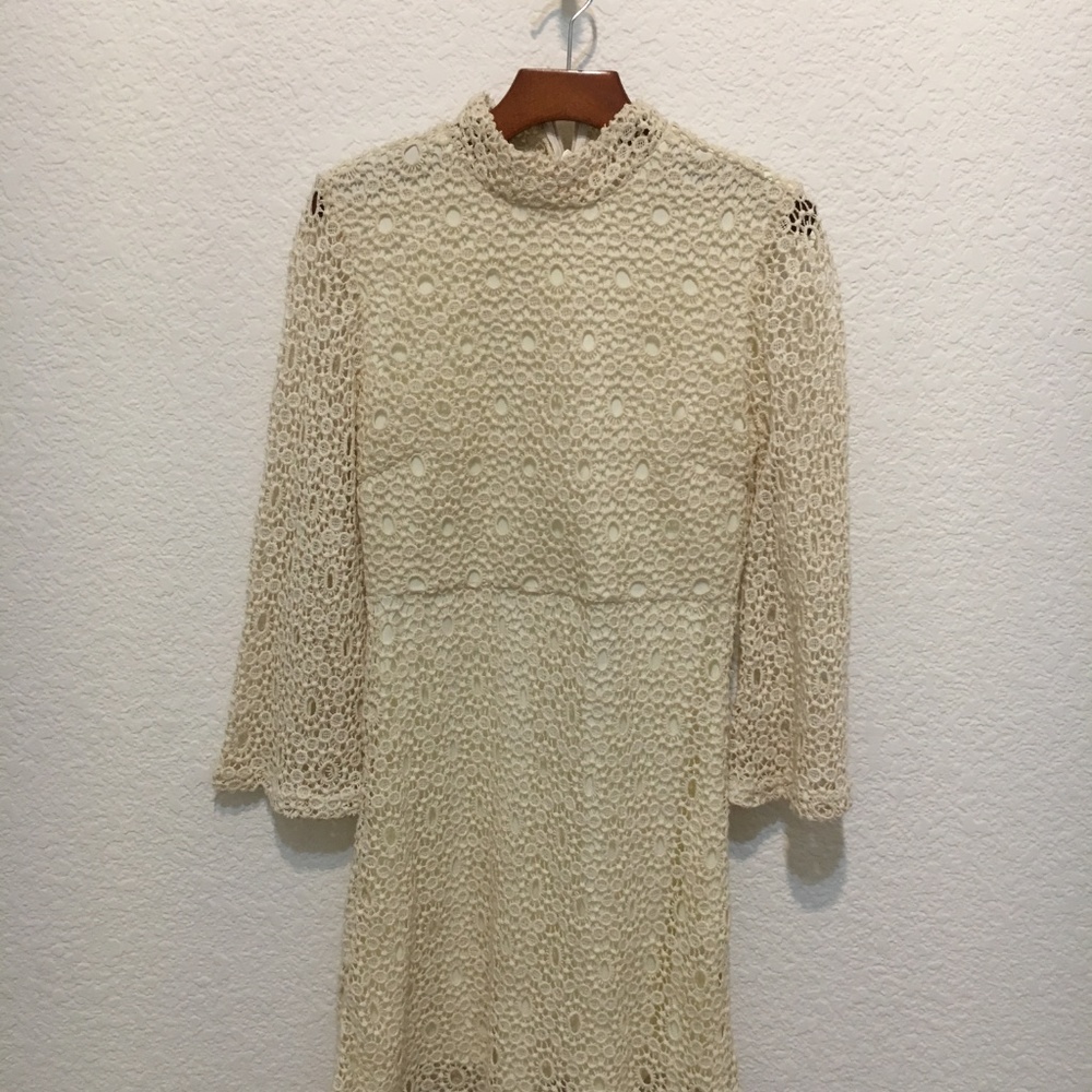 Urban Outfitters Cream Lace Mini Dress - Picture 2 of 5